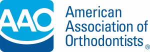Logo of the American Association of Orthodontists (AAO).